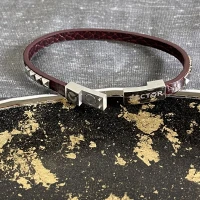 Sector bracciale in pelle e acciaio cod:  SADP03