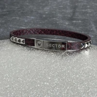 Sector bracciale in pelle e acciaio cod:  SADP03