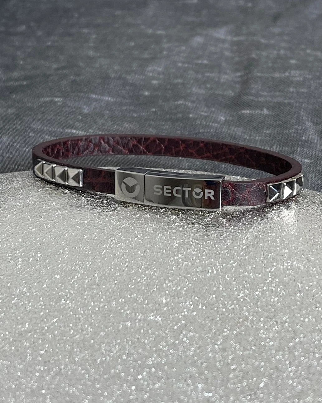 Sector bracciale in pelle e acciaio cod:  SADP03