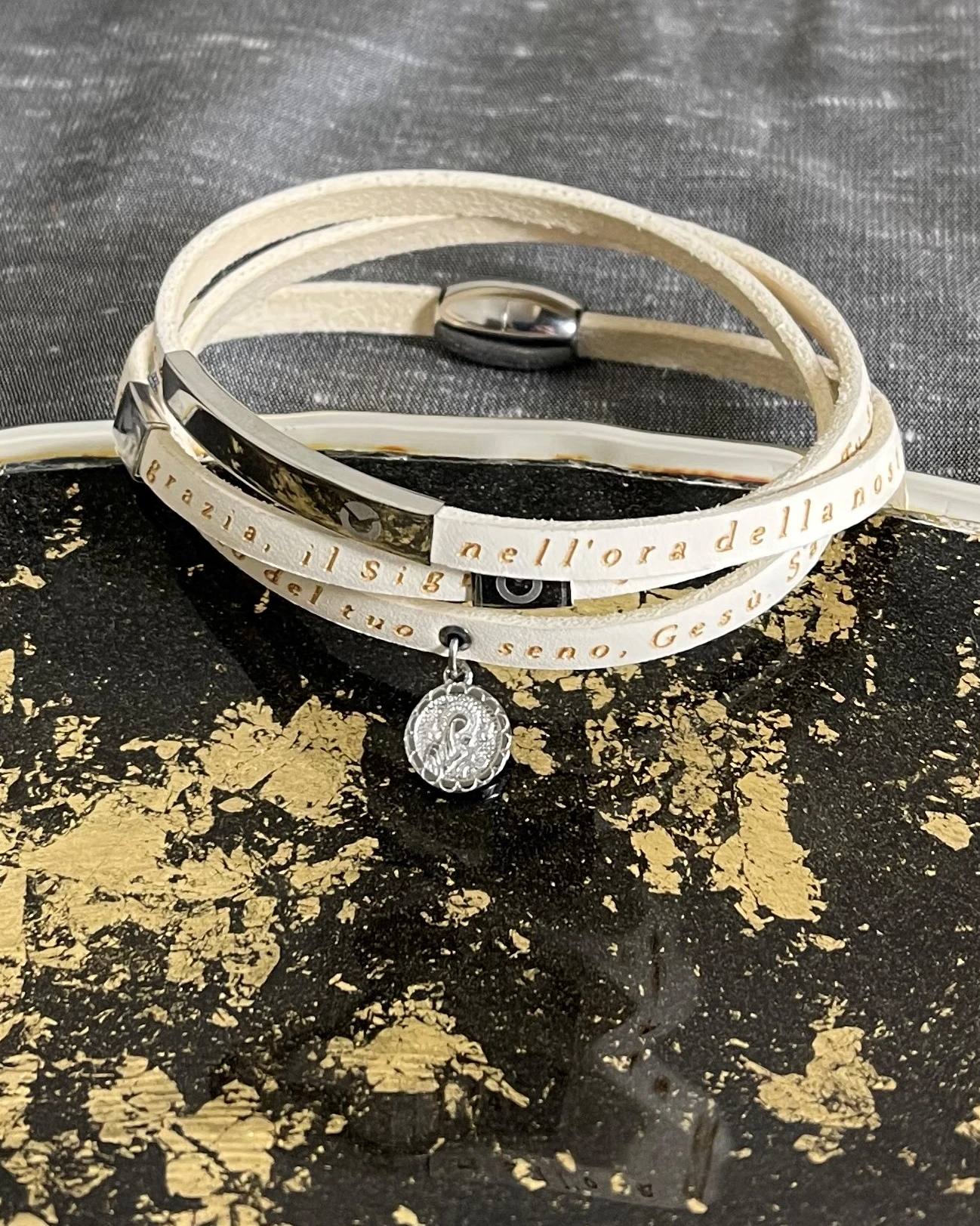 Sector bracciale in pelle e acciaio cod:  SADO12