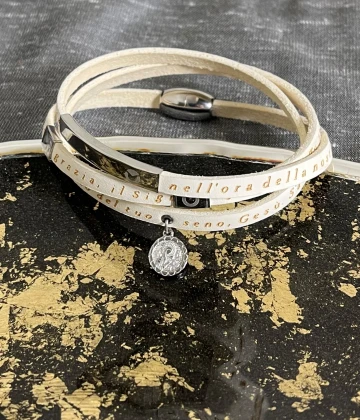 Sector bracciale in pelle e acciaio cod:  SADO12