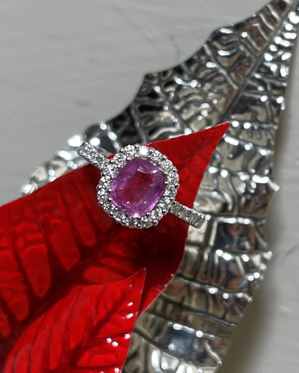 013 Miluna Anello oro con Zaffiro e brillanti cod: LID3495