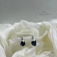 013 Miluna Orecchini in oro con Zaffiri e brillanti cod: ERD2471