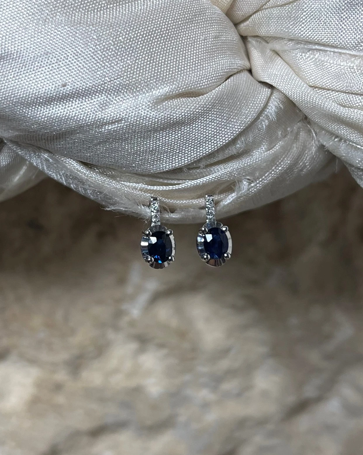 013 Miluna Orecchini in oro con Zaffiri e brillanti cod: ERD2471