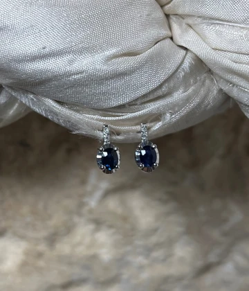 013 Miluna Orecchini in oro con Zaffiri e brillanti cod: ERD2471