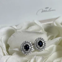 013 Miluna Orecchini in oro con Zaffiri e brillanti cod: ERD2541