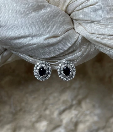 013 Miluna Orecchini in oro con Zaffiri e brillanti cod: ERD2541