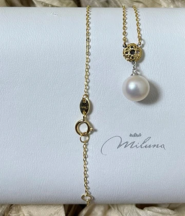 013 Miluna Collana oro giallo con Perla  cod: PCL6169BG