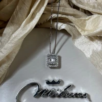 013 Miluna Collana oro bianco con brillanti cod: CLD4382