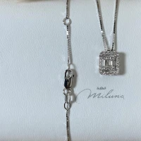 013 Miluna Collana oro bianco con brillanti cod: CLD4382