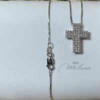 013 Miluna Collana oro bianco con brillanti cod: CLD3972