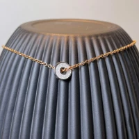 Collana bronzo rosa con zirconi cod: BSOCBB01