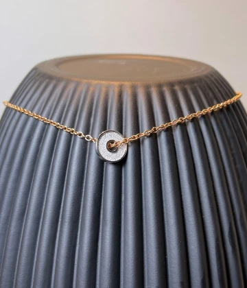 Collana bronzo rosa con zirconi cod: BSOCBB01