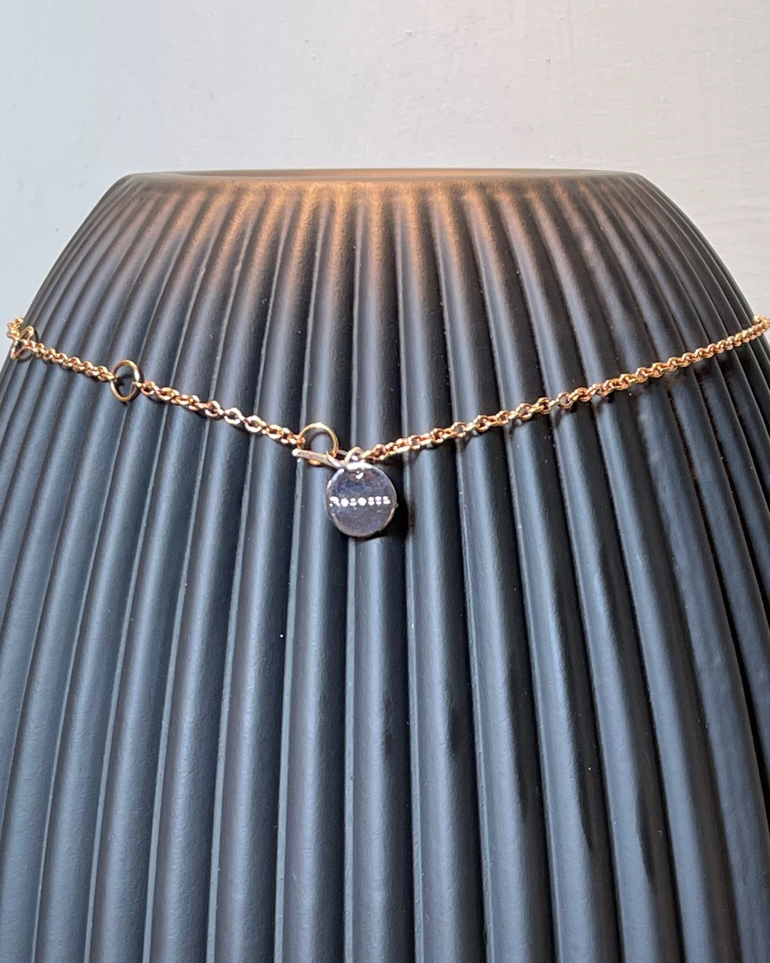 Collana bronzo rosa con zirconi cod: BSOCBB01