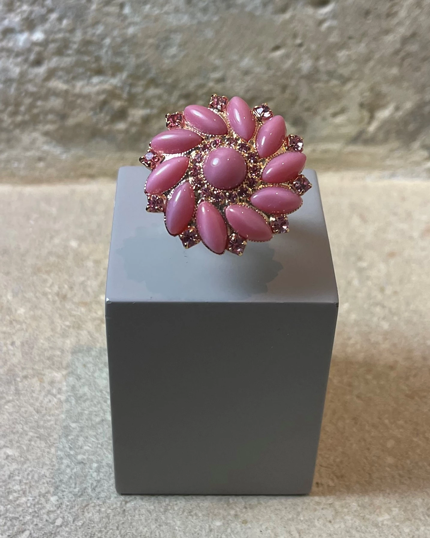 Anello bronzo rosa con zirconi cod: KBA3613/11