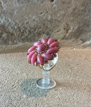 Anello bronzo rosa con zirconi cod: KBA3613/11