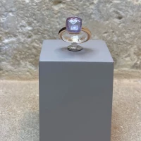 Anello argento giallo con zirconi cod: DPA3