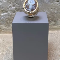 Anello argento giallo con cameo cod: A18