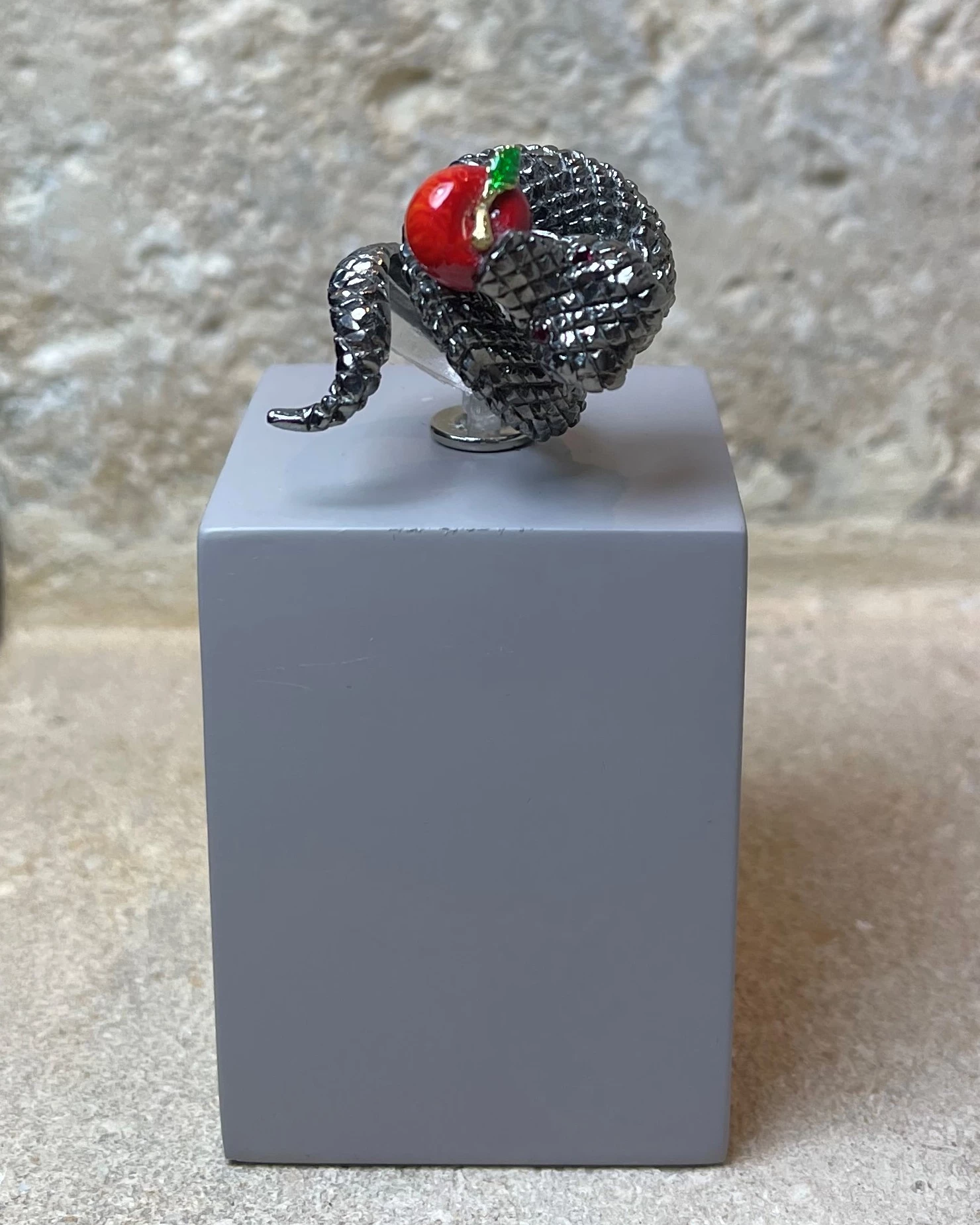 Anello argento brunito con zirconi cod: AN03044B