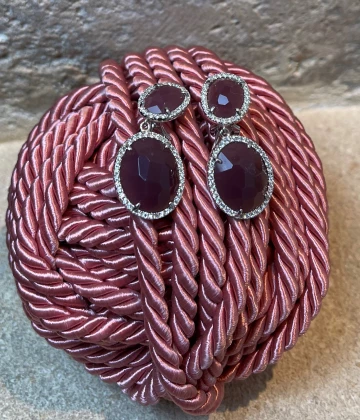 Orecchini argento con zirconi cod: 410RP2