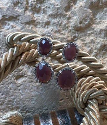 Orecchini argento con zirconi cod: 410RP2