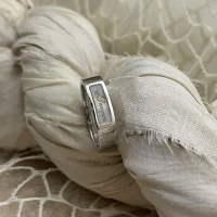 015 Anteo Fede in oro bianco "Per Sempre" cod: 0712