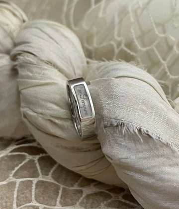 015 Anteo Fede in oro bianco "Per Sempre" cod: 0712