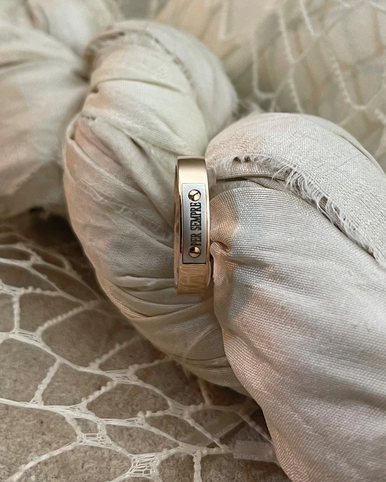 015 Anteo Fede in oro rosa "Per Sempre" cod:130814