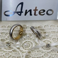 015 Anteo fede in oro bianco con brillanti  cod: 0236B