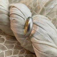 015 Anteo fede in oro bianco e giallo  cod: T166