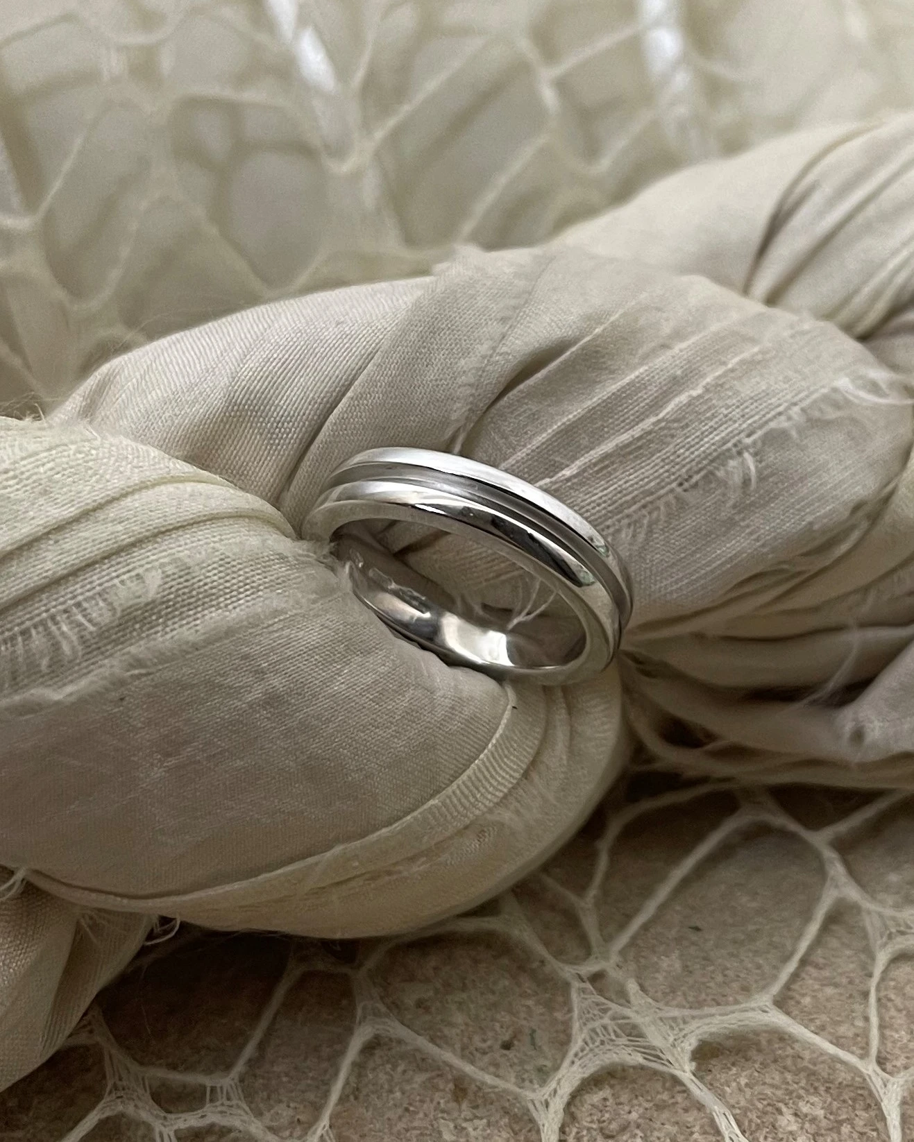 015 Anteo fede in oro bianco  cod: 9908_1