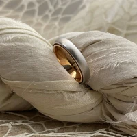 015 Anteo fede in oro bianco e rosa  cod: T164