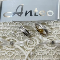 015 Anteo fede in oro bianco con brillanti  cod: T141
