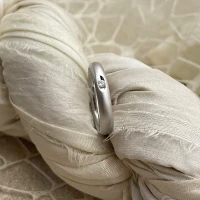 015 Anteo fede in oro bianco con brillanti  cod: 9820B