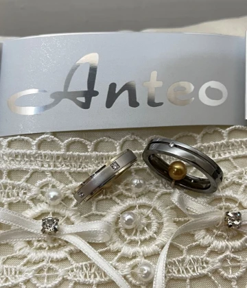 014 Anteo fede in oro nero con brillanti  cod: 0553_N