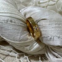 015 Anteo fede in oro giallo con brillanti  cod: T133/1