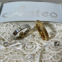 015 Anteo fede in oro bianco cod: T127