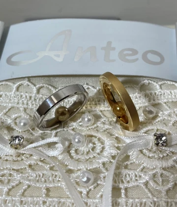 015 Anteo fede in oro bianco cod: T127