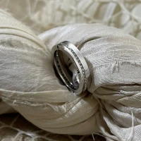 015 Anteo fede in oro bianco con brillanti  cod: 0554