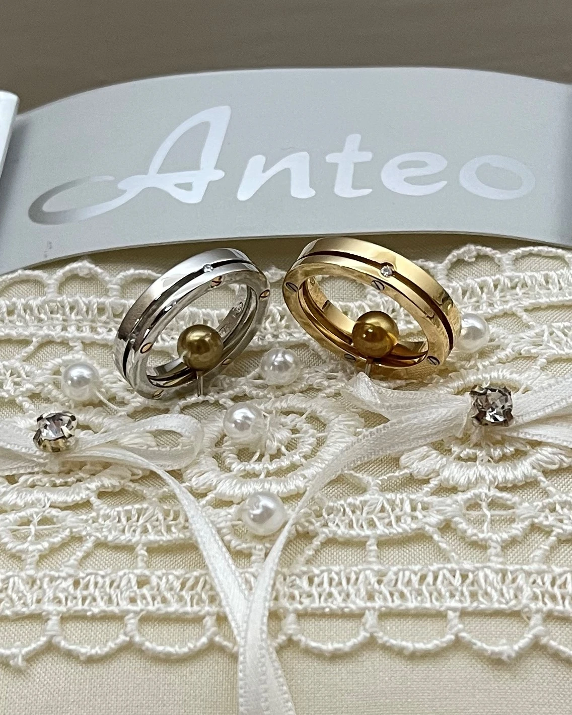 015 Anteo fede in oro bianco con brillanti  cod: 0553_1