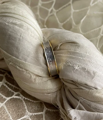 015 Anteo fede in oro bianco e giallo  cod: JT139