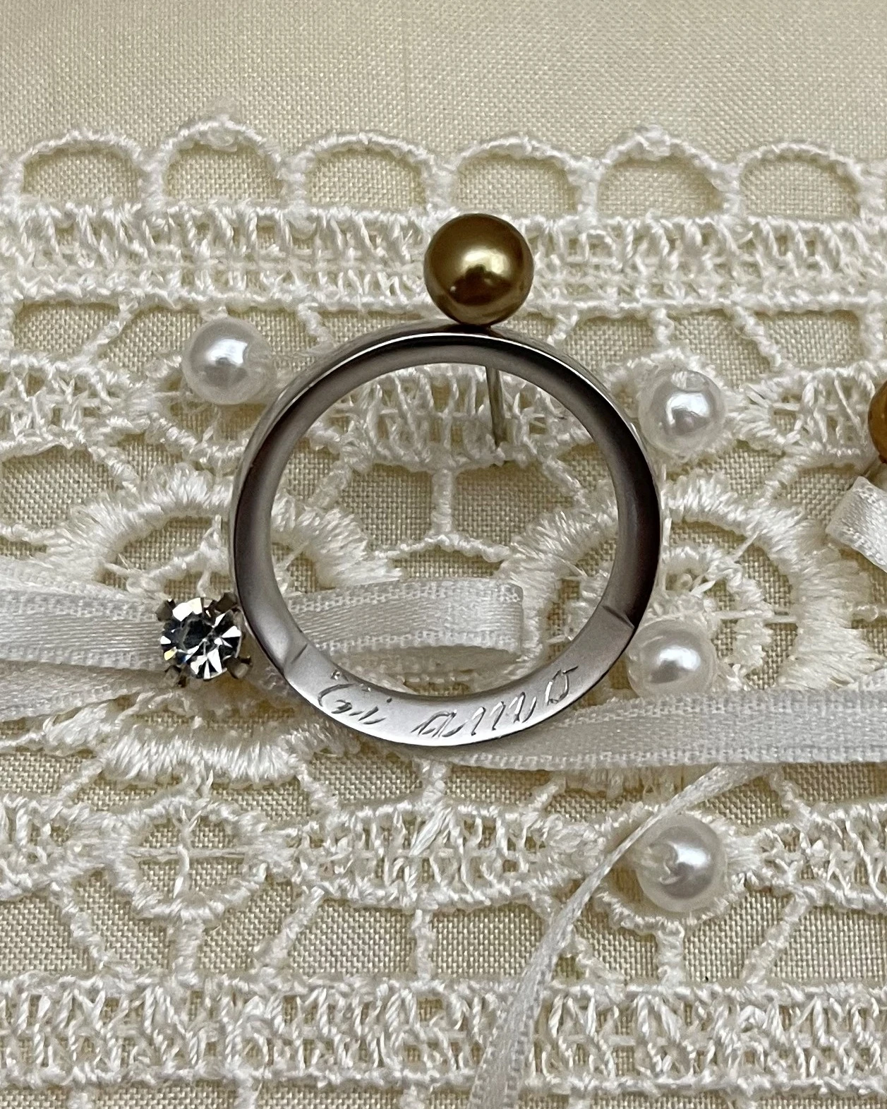 015 Anteo fede in oro bianco cod: 0902_2