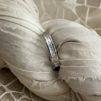 015 Anteo fede in oro bianco con brillanti  cod: 0808