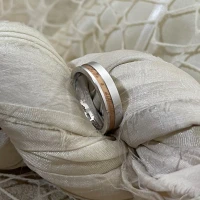 015 Anteo fede in oro bianco e rosa  cod: T167