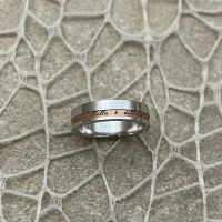 015 Anteo fede in oro bianco e rosa  cod: T167