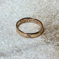 014 Polello fede in oro rosa con brillanti  cod: L3111UR