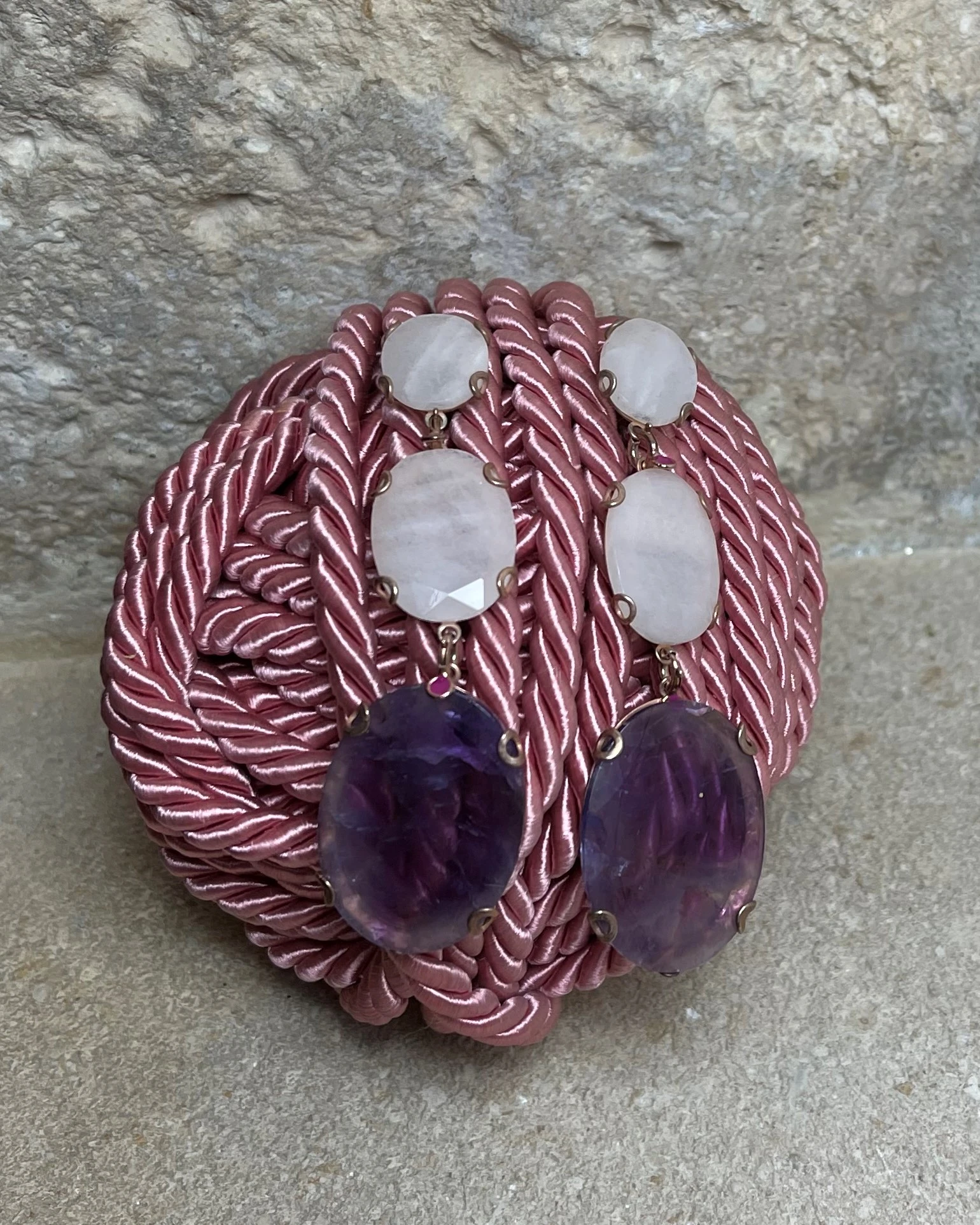 Orecchini argento con pietre naturali cod: NCA7