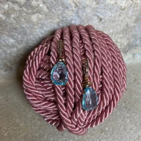 Orecchini argento rosa con topazio e zirconi cod: ESOR466