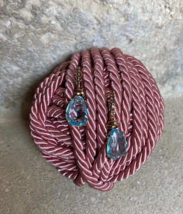 Orecchini argento rosa con topazio e zirconi cod: ESOR466