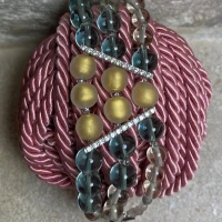 Bracciale argento con murrine e zirconi cod: BR677A32